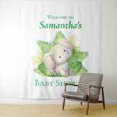 Tenture Baby shower Elephant Safari (En situation)