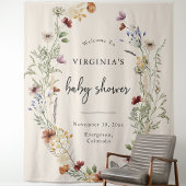 Tenture Baby Shower Floral Boho