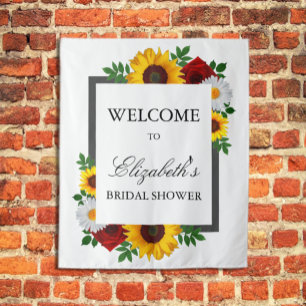 Tenture Baby Shower Floral Traditionnel