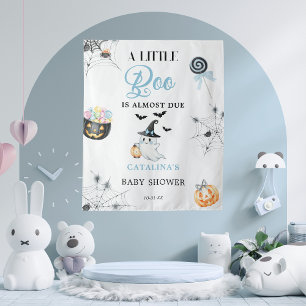 Tenture Baby Shower Halloween de Little Boo Bleu
