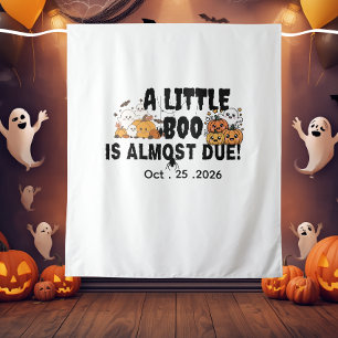 Tenture Baby shower Halloween personnalisé drôle 