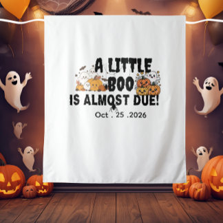 Tenture Baby shower Halloween personnalisé drôle
