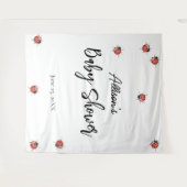 Tenture Baby shower Ladybug (Devant (Horizontal))