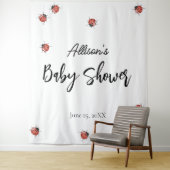 Tenture Baby shower Ladybug (En situation)