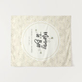 Tenture Baby Shower Maman Abeille (Devant (Horizontal))