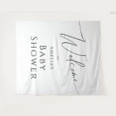 Tenture Baby shower neutre en lunettes (Devant (Horizontal))