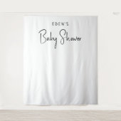 Tenture Baby shower Neutre Moderne Simple Contexte (Devant)