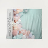 Tenture Baby shower Pastel Balloon fond (Devant (Horizontal))