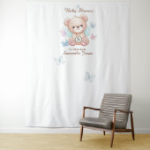 Tenture Baby shower personnalisé (En situation)