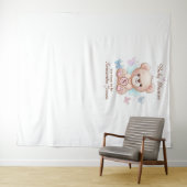 Tenture Baby shower personnalisé (En situation (horizontale))