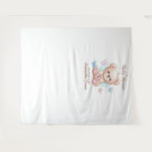 Tenture Baby shower personnalisé (Devant (Horizontal))