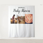 Tenture Baby shower personnalisé nom de multiples photos m (Devant)