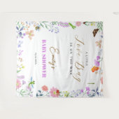 Tenture Baby Shower Petit Insecte de l'Amour (Devant (Horizontal))