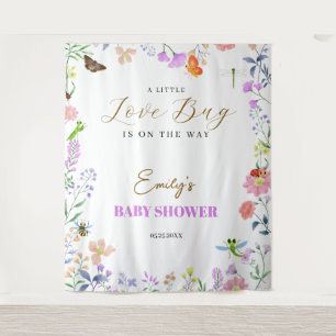Tenture Baby Shower Petit Insecte de l'Amour
