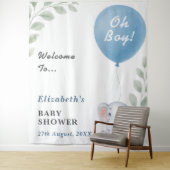 Tenture Baby Shower pour Garçon Oh Boy (En situation)