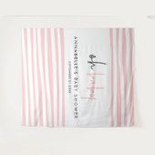 Tenture Baby shower rose moderne typographie unique fête (Devant (Horizontal))