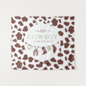 Tenture Baby shower sage vert Cow-boy Rodeo Far West (Devant (Horizontal))