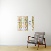 Tenture Baby Shower sur le thème de l'abeille et des arcs- (En situation (horizontale))