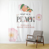 Tenture Baby shower Sweet Little Peach (En situation)