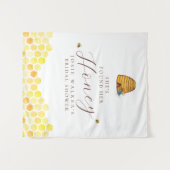 Tenture Baby Shower Thème Abeille (Devant (Horizontal))