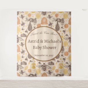 Tenture Baby shower vintage Honey Bumblebee