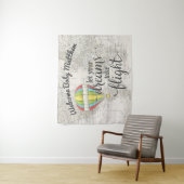 Tenture Baby Shower Voyage en Montgolfière (En situation)