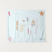 Tenture Bachelorette à thème océanique (Devant (Horizontal))