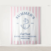 Tenture Bachelorette côtière Week-end nautique moderne (Devant)