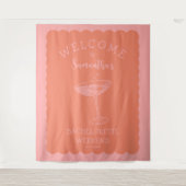 Tenture Bachelorette de bord Scalop Backdrop Cocktail (Devant)