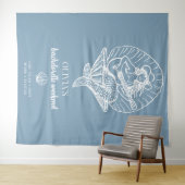 Tenture Bachelorette de plage Coastal Cowgirl en arrière-p (En situation (horizontale))