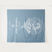 Tenture Bachelorette de plage Coastal Cowgirl en arrière-p (Devant (Horizontal))