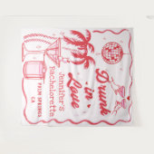 Tenture Bachelorette en amour (Devant (Horizontal))