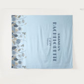 Tenture Bachelorette Flore Bleue Élégante Fond (Devant (Horizontal))