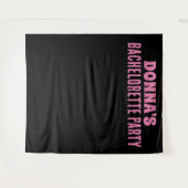 TENTURE BACHELORETTE PARTY BACKDROP TAPESTRY PERSONNALISÉ (Devant (Horizontal))