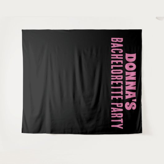 TENTURE BACHELORETTE PARTY BACKDROP TAPESTRY PERSONNALISÉ (Devant (Horizontal))