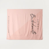 Tenture Bachelorette rose | Fond d'écran photo minimal (Devant (Horizontal))