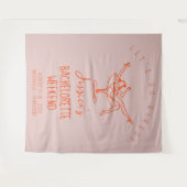 Tenture Bachelorette week-end Backdrop Cabine photo (Devant (Horizontal))