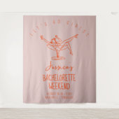Tenture Bachelorette week-end Backdrop Cabine photo (Devant)