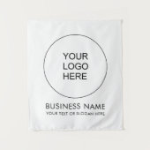 Tenture Backdrop Custom Business Logo Ajouter un Modèle te (Devant)