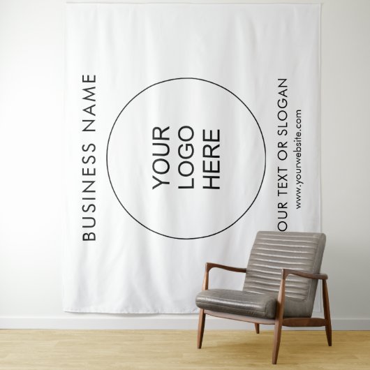 Tenture Backdrop Party Event Séminaire Logo Extra Large (En situation)