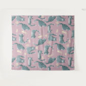 Tenture Bad Grey Tabby Chats Frapper Tout Sur Motif (Devant (Horizontal))