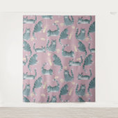 Tenture Bad Grey Tabby Chats Frapper Tout Sur Motif (Devant)