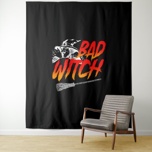 Tenture Bad Witch Halloween (En situation)