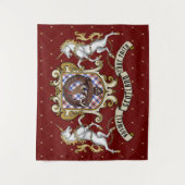 Tenture Badge Boswell Clan & Tartan (Devant)