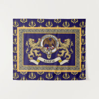 Badge de clan Agnew personnalisé bleu