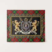 Tenture Badge de clan Boyd & Devise avec Lions (Devant (Horizontal))