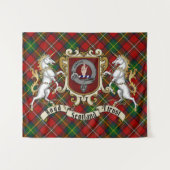 Tenture Badge de Clan Boyd & Tartan (Devant (Horizontal))