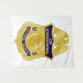 Tenture Badge de patrouille frontalière des États-Unis Imm (Devant (Horizontal))