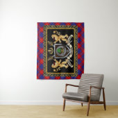 Tenture Badge et devise du clan Hamilton avec Lions (En situation)