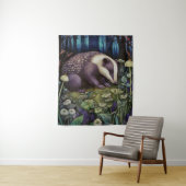 Tenture Badger de minuit (En situation)